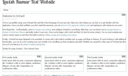 Steps to install ASP.NET Orchard CMS