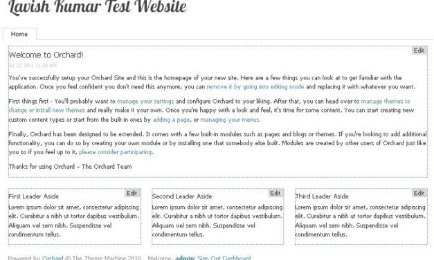 Steps to install ASP.NET Orchard CMS