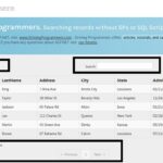How to search records in a gridview without using stored procedures or SQL scripts